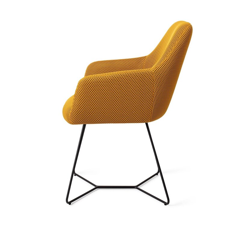 Jesper Home Hiroo Groovy Garam Dining Chair - Beehive Black