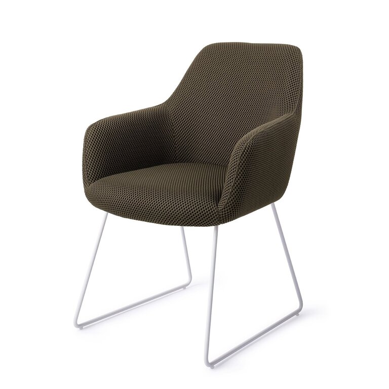 Jesper Home Hiroo Jungle Jewel Dining Chair - Slide White