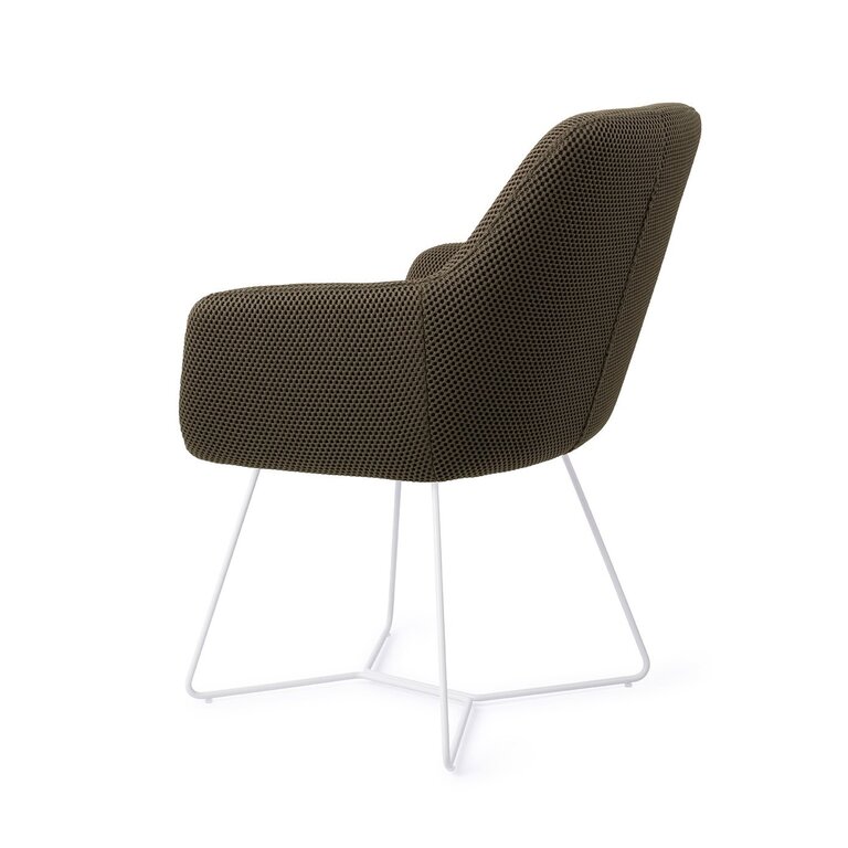 Jesper Home Hiroo Jungle Jewel Dining Chair - Beehive White