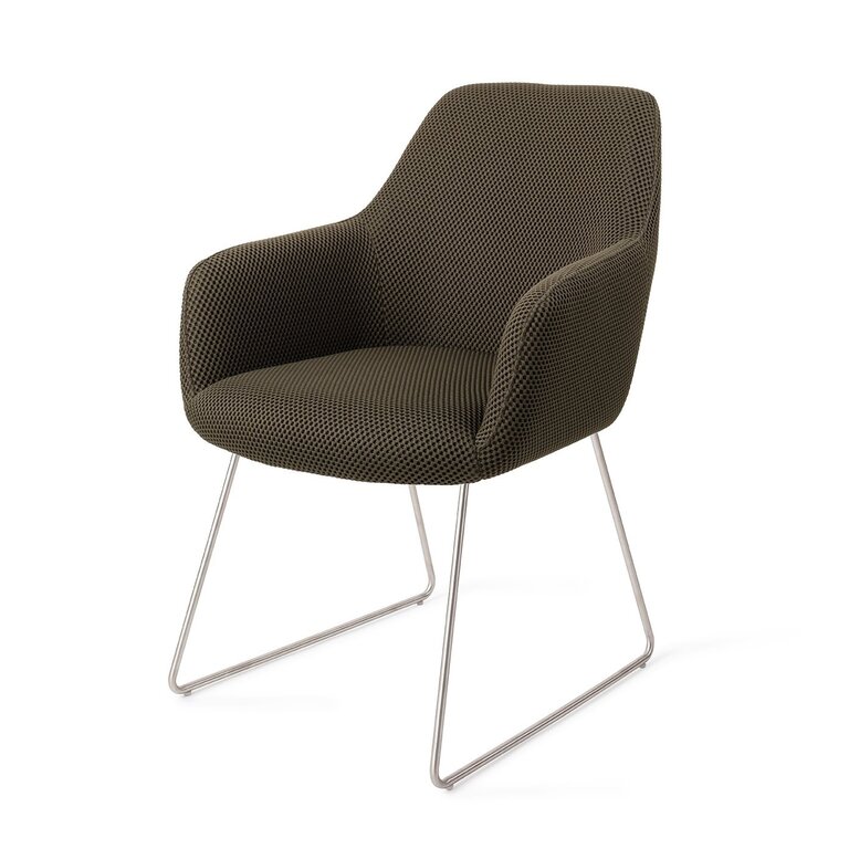 Jesper Home Hiroo Jungle Jewel Dining Chair - Slide Steel