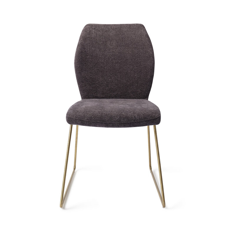 Jesper Home Ikata Almost Black Dining Chair - Slide Gold