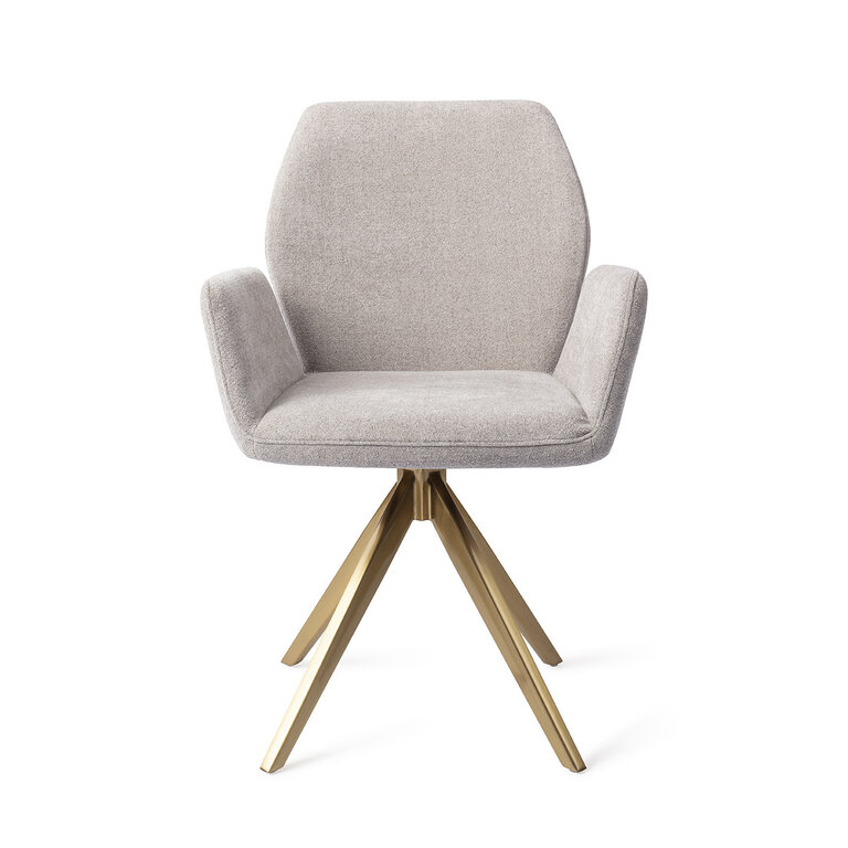 Jesper Home Misaki Pretty Plaster Dining Chair - Turn Gold