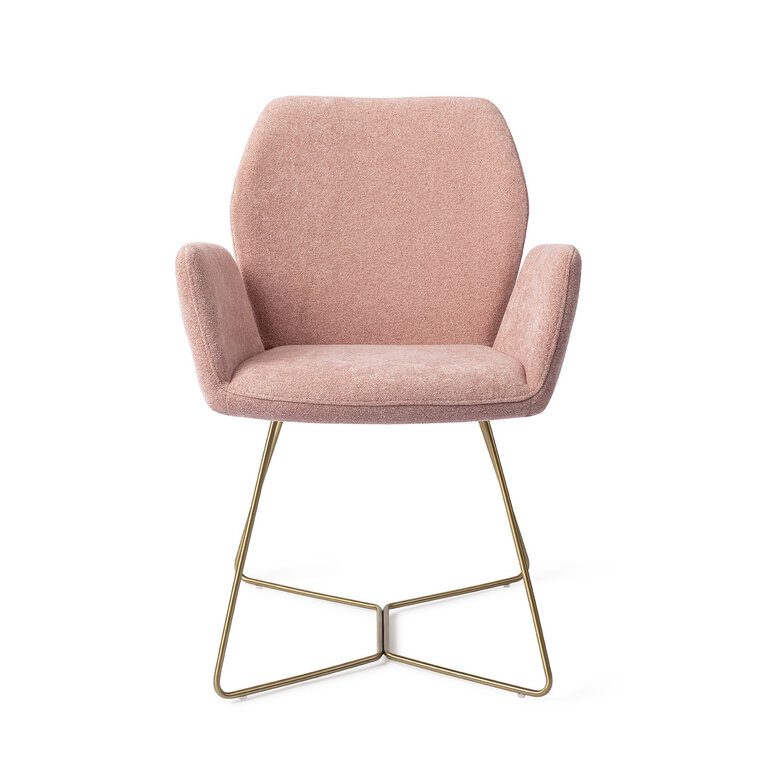 Jesper Home Misaki Anemone Dining Chair - Beehive Gold