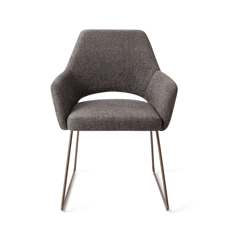 Jesper Home Yanai Amazing Grey Dining Chair - Slide Rose