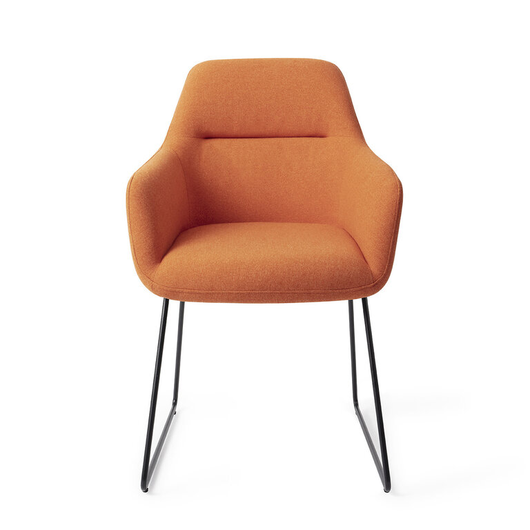 Jesper Home Kinko Tangerine Dining Chair - Slide Black