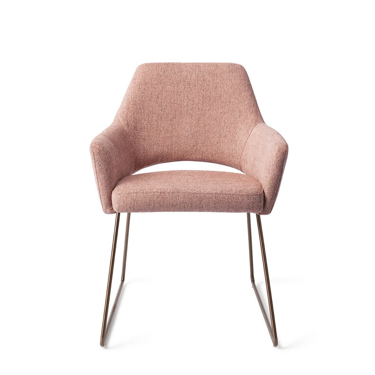 Jesper Home Yanai Pink Punch Dining Chair - Slide Rose