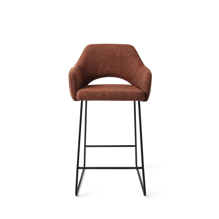 Jesper Home Yanai Tuscan Terra Bar Chair - Slide Black (L)