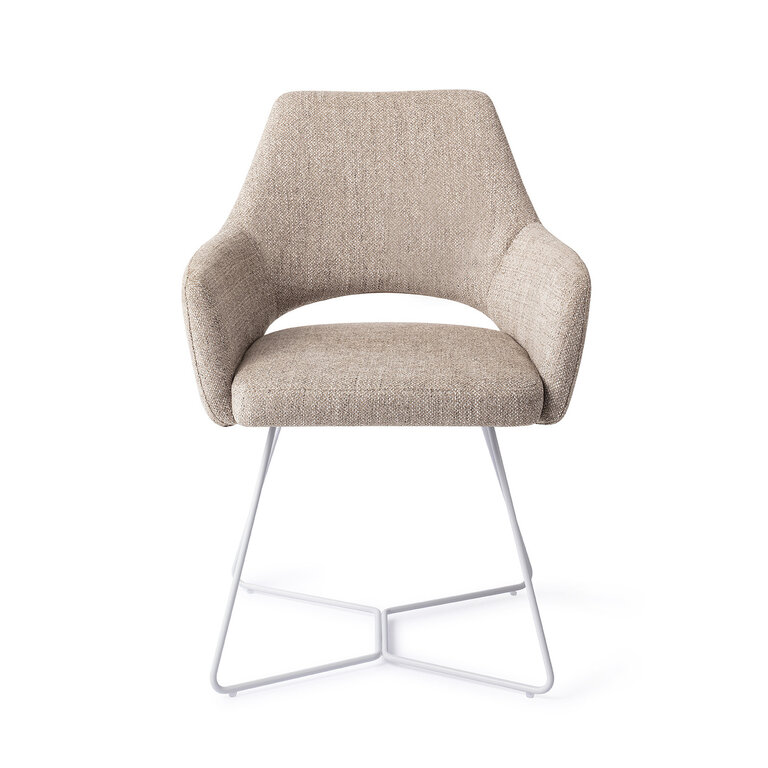 Jesper Home Yanai Biscuit Beach Dining Chair - Beehive White