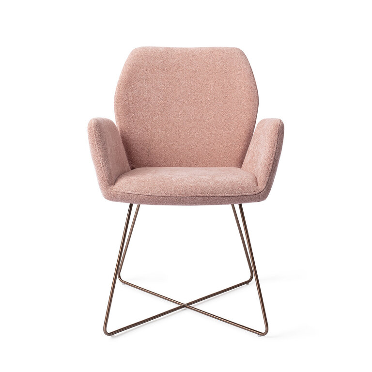 Jesper Home Misaki Anemone Dining Chair - Cross Rose