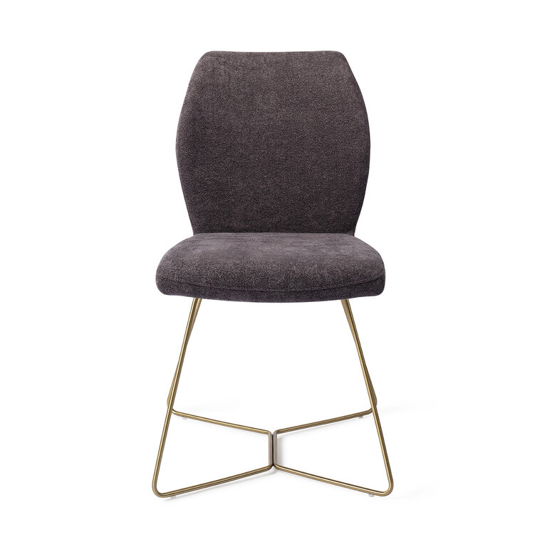 Jesper Home Ikata Almost Black Dining Chair - Beehive Gold