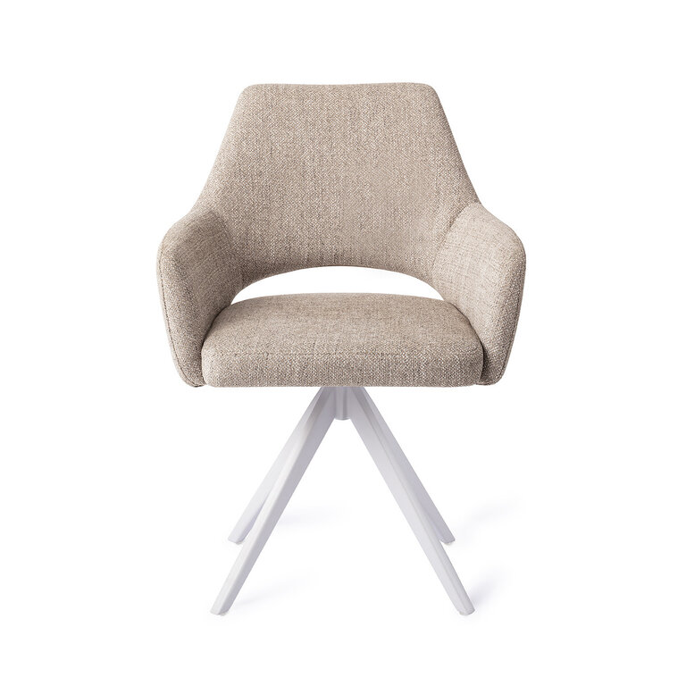 Jesper Home Yanai Biscuit Beach Dining Chair - Turn White