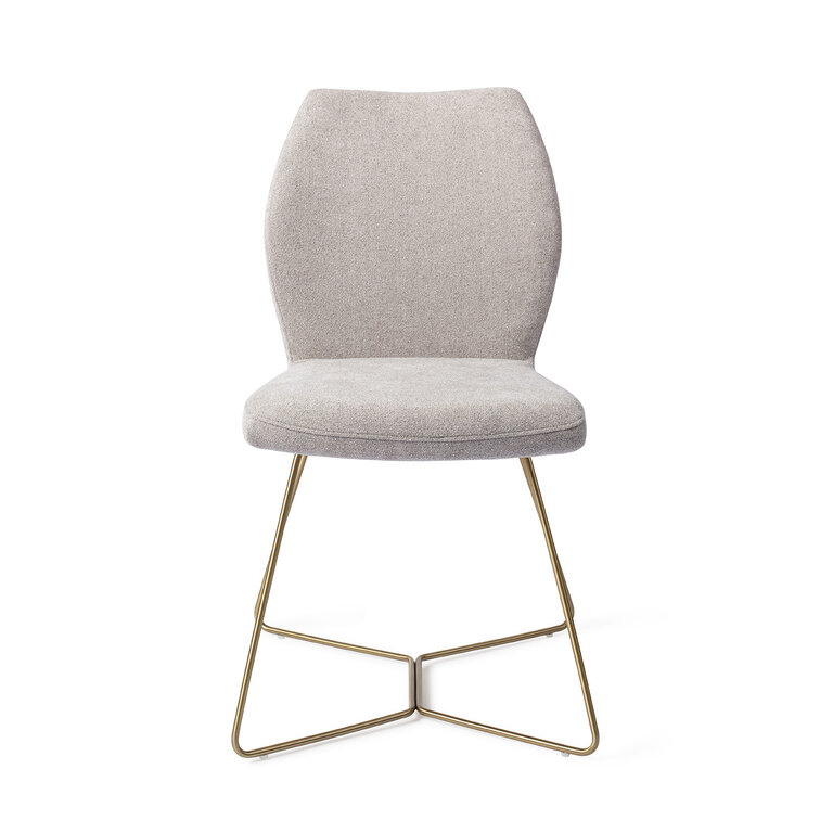 Jesper Home Ikata Pretty Plaster Dining Chair - Beehive Gold