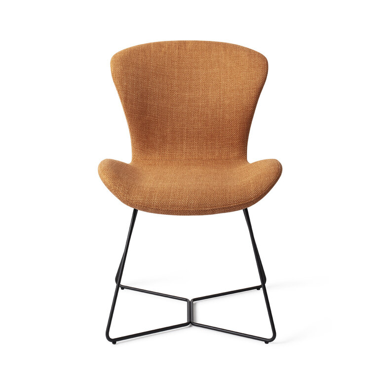 Jesper Home Moji Flax and Hay Dining Chair - Beehive Black