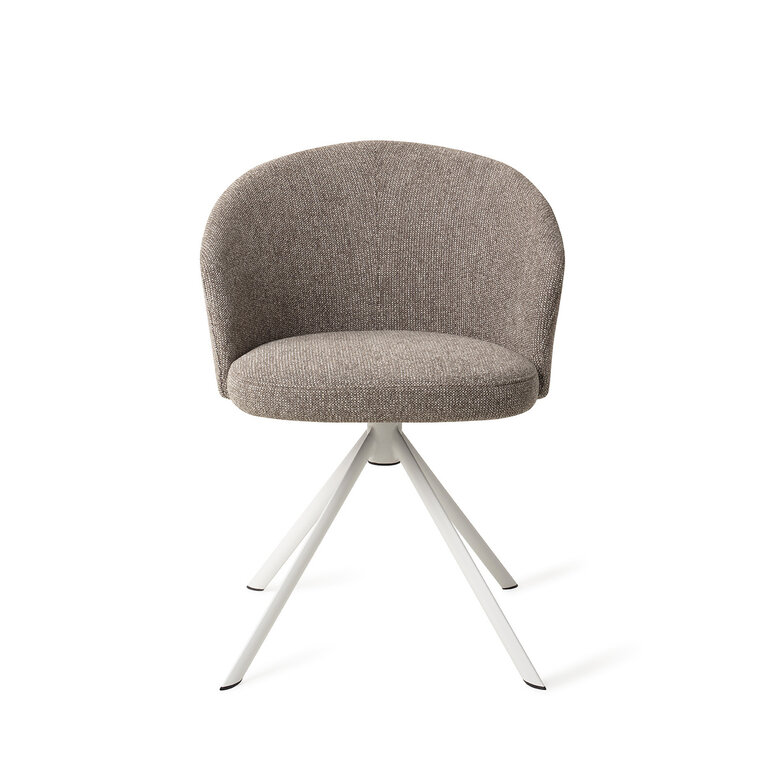 Jesper Home Niimi Saving Greige Dining Chair - Revolve White