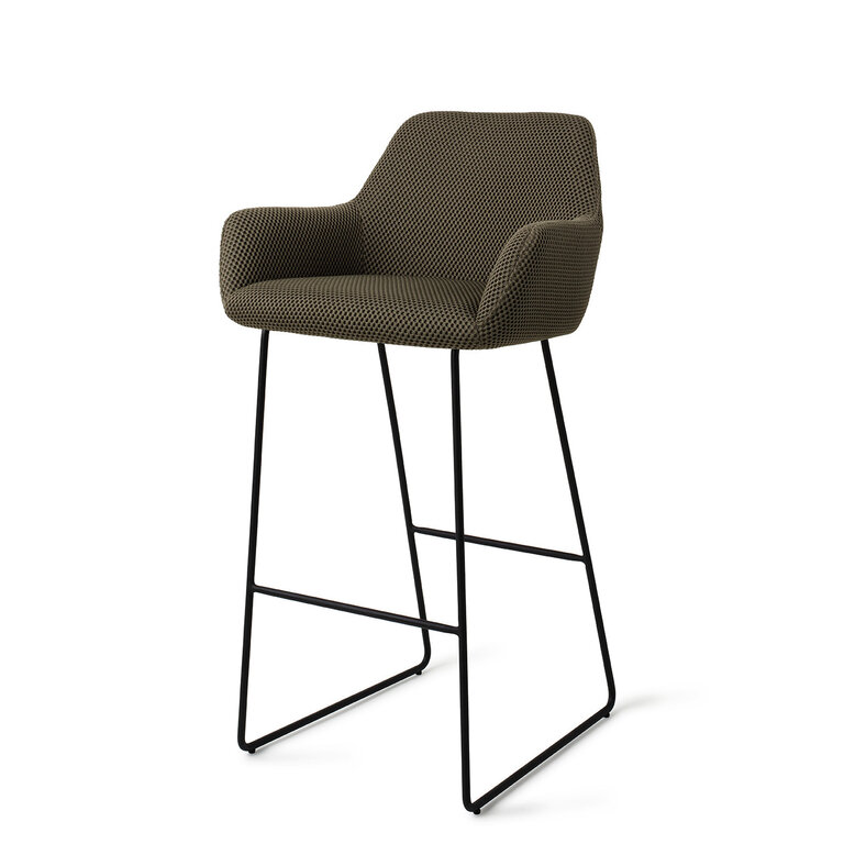 Jesper Home Hiroo Jungle Jewel Bar Chair - Slide Black (H)