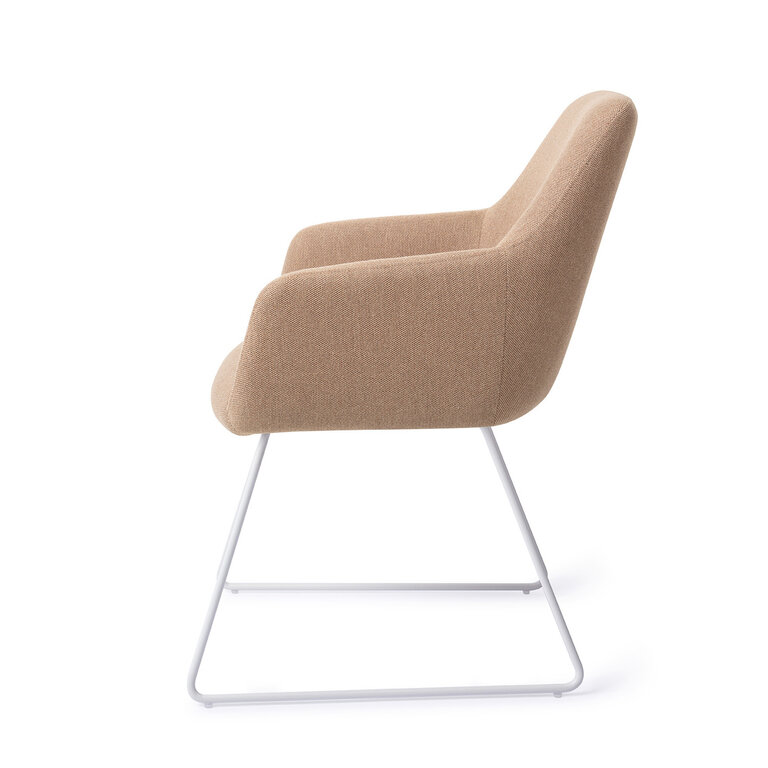 Jesper Home Hiroo Whisper Wheat Dining Chair - Slide White