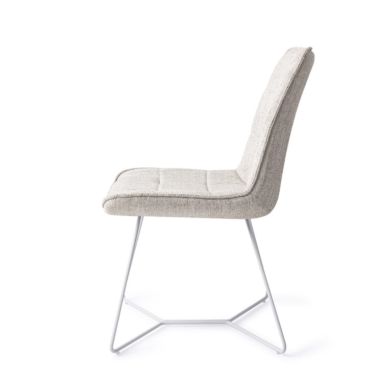 Jesper Home Ota Pigeon Dining Chair - Beehive White