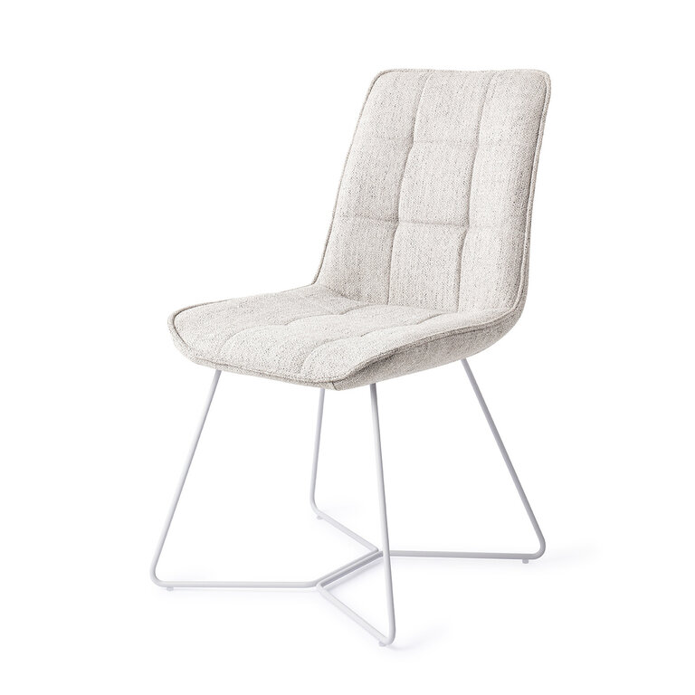 Jesper Home Ota Pigeon Dining Chair - Beehive White