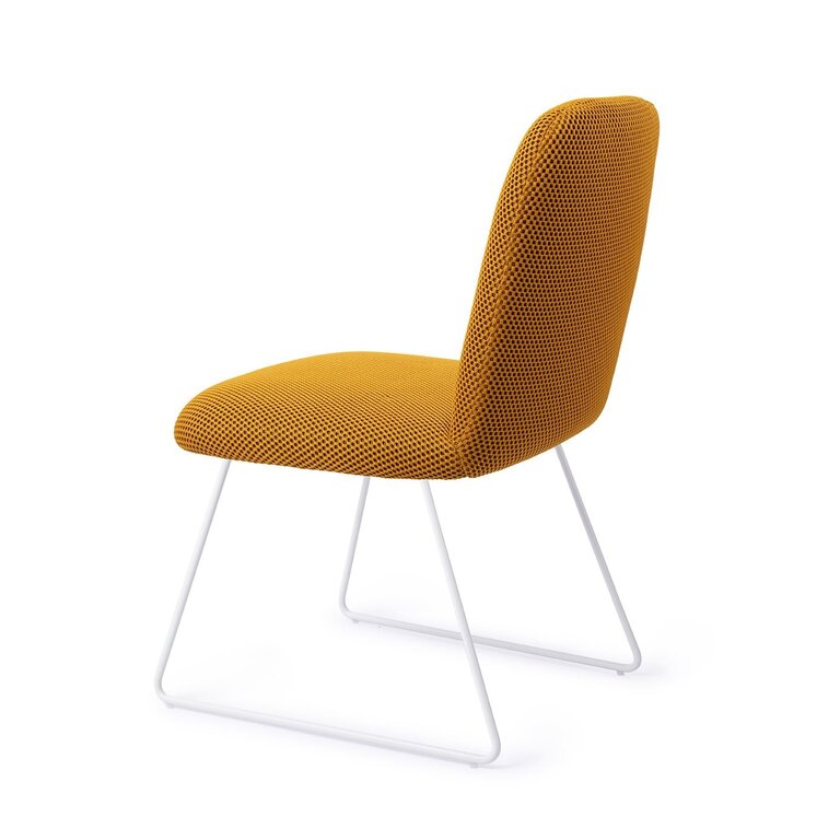 Jesper Home Taiwa Groovy Garam Dining Chair - Slide White