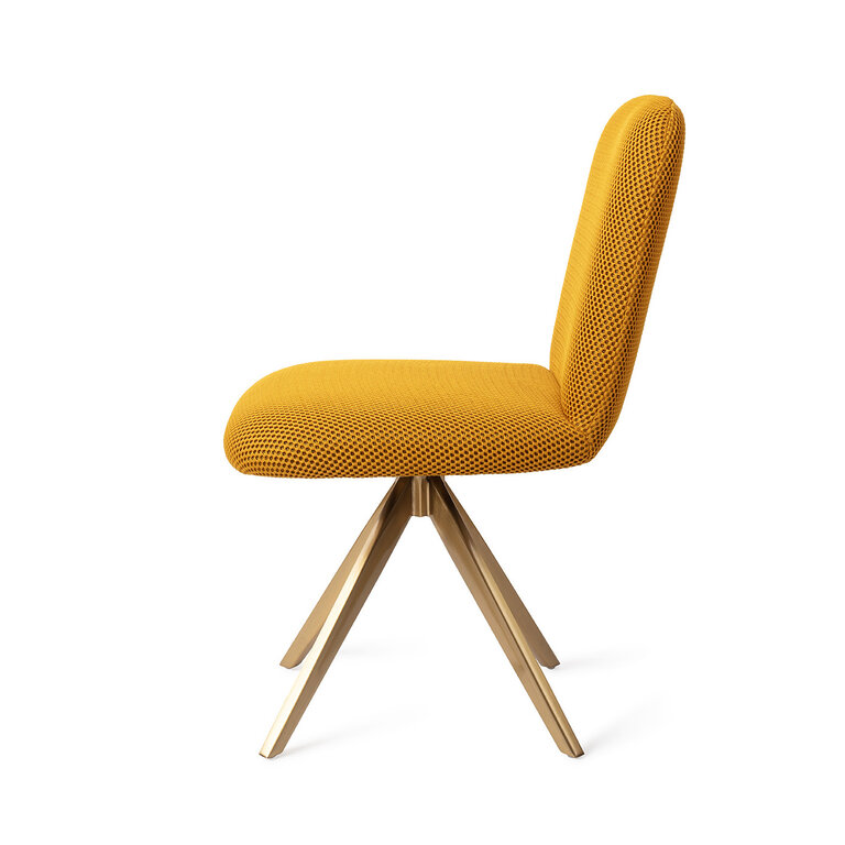 Jesper Home Taiwa Groovy Garam Dining Chair - Turn Gold