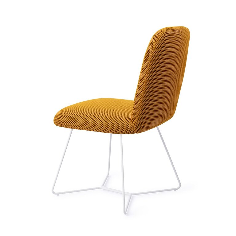 Jesper Home Taiwa Groovy Garam Dining Chair - Beehive White