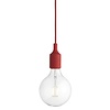 MUUTO E27 HANGLAMP ROOD LED