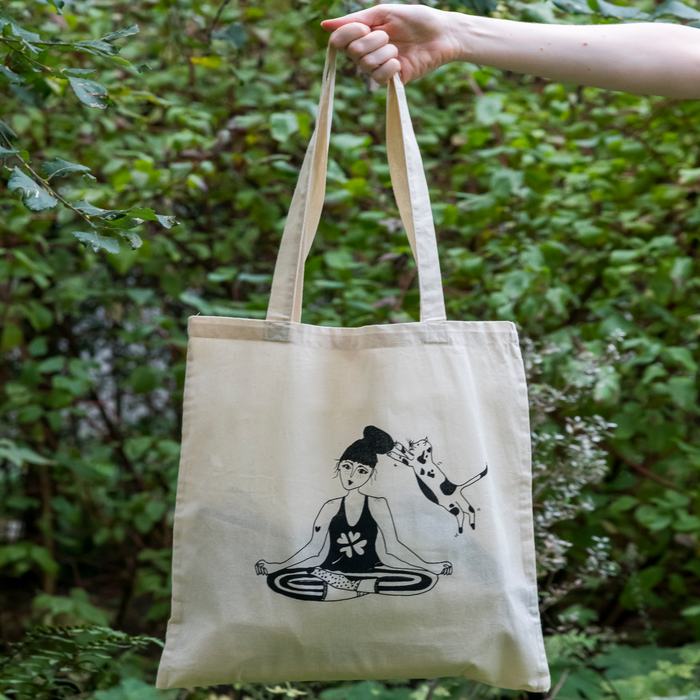HELEN B HELEN B TOTEBAG ZEN WITH CATS