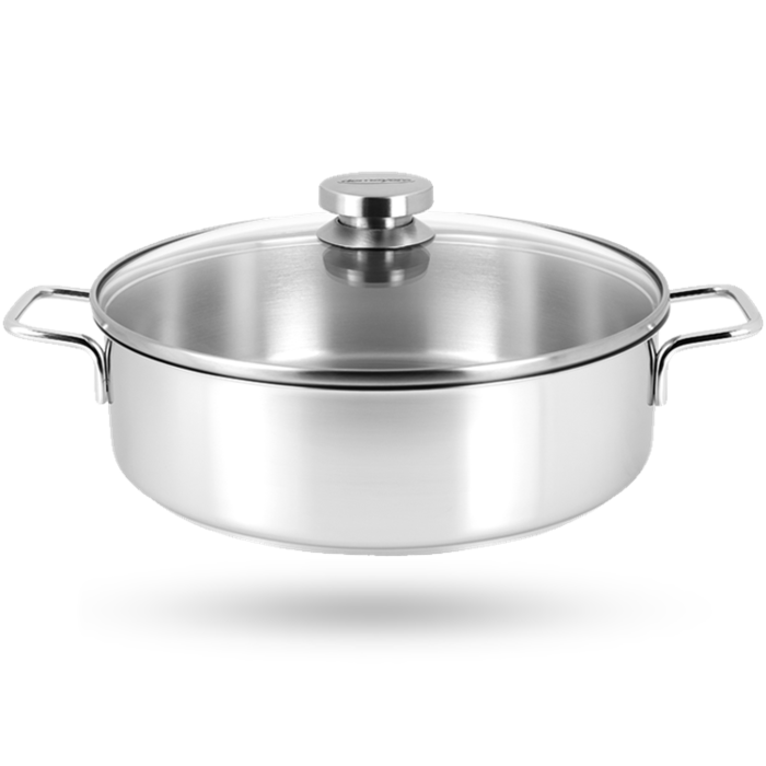 DEMEYERE DEM APOLLO LAGE KOOKPOT GLAZEN DEKSEL 24CM