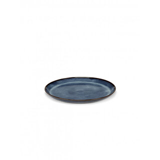 SERAX PN PURE BORD OPSTAANDE RAND 23CM BLAUW