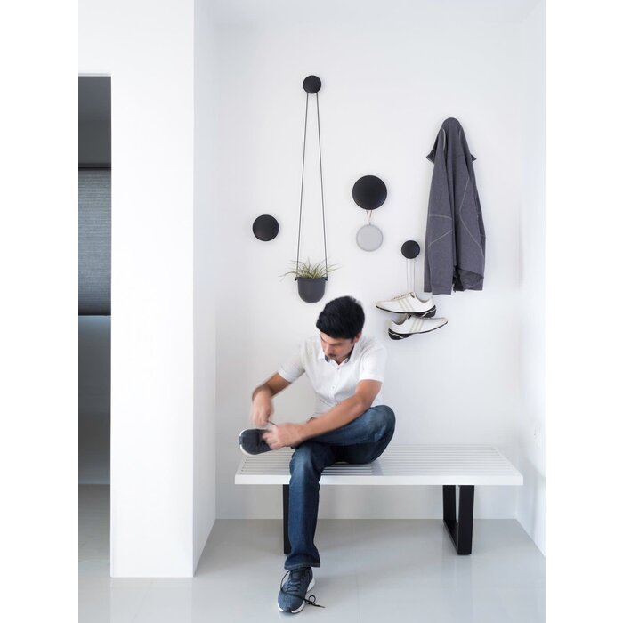 MUUTO THE DOTS COAT HOOKS SET/5 BLACK