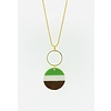 MON ONCLE WOOD KETTING WHITE GREEN