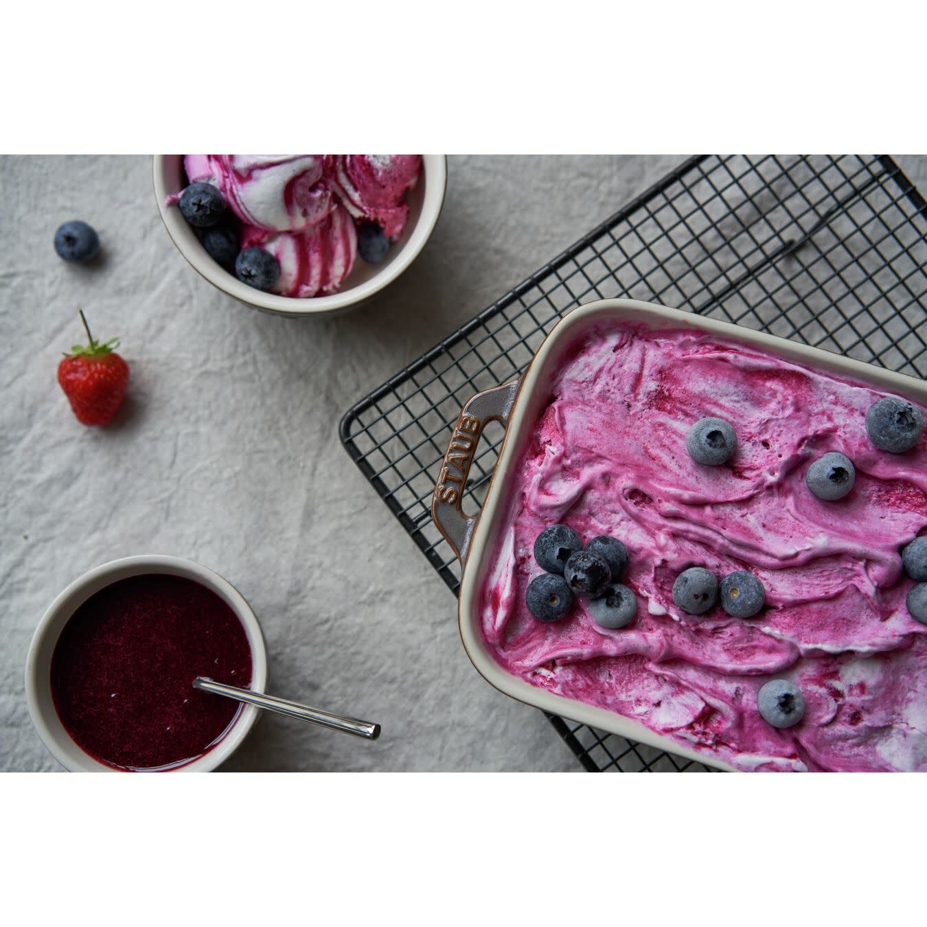 STAUB STAUB CERAMIC GREY (SET VAN 2) 27 X 20 + 20 X 16 CM