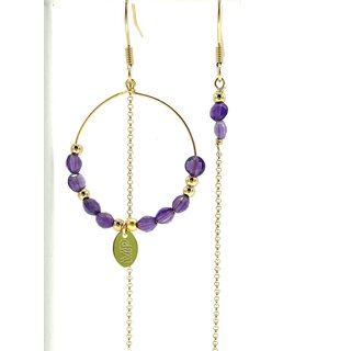 MURIELLE PERROTTI PERROTTI CREOLE ASYM GOLD PURPLE