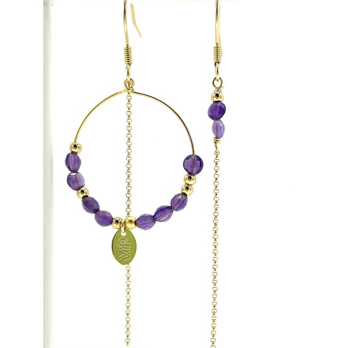 MURIELLE PERROTTI PERROTTI CREOLE ASYM GOLD PURPLE