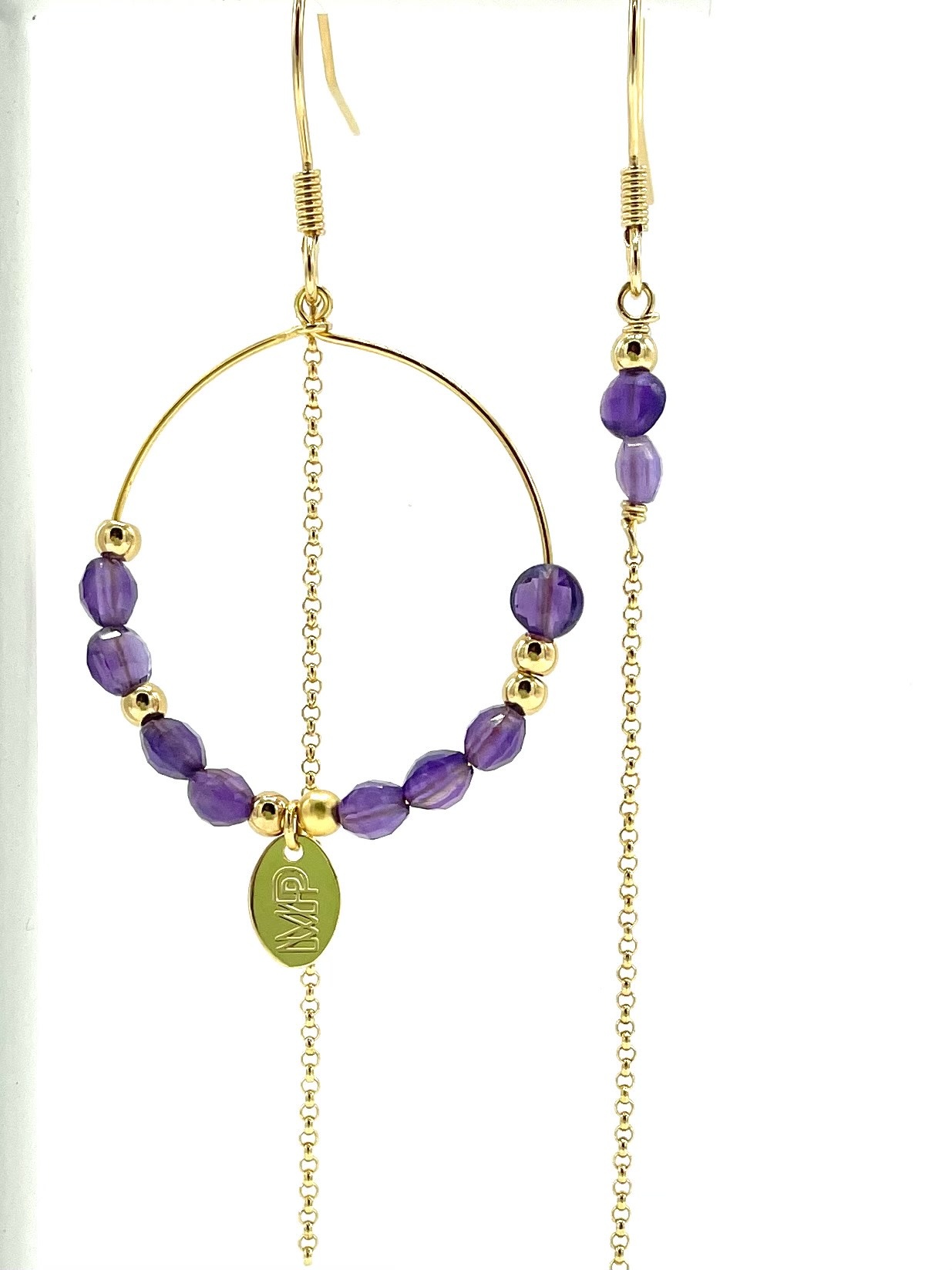 MURIELLE PERROTTI PERROTTI CREOLE ASYM GOLD PURPLE