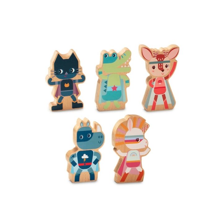 LILLIPUTIENS LILLIPUTIENS SET VAN SUPERHELDEN