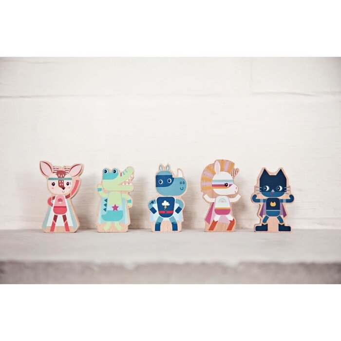 LILLIPUTIENS LILLIPUTIENS SET VAN SUPERHELDEN