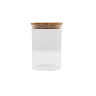 VOORRAADPOT MET BAMBOE DEKSEL  800ML