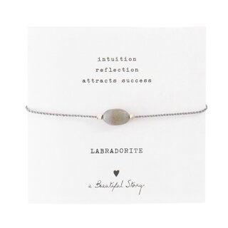 A BEAUTIFUL STORY BS GEMSTONE CARD LABRADORITE BRACELET