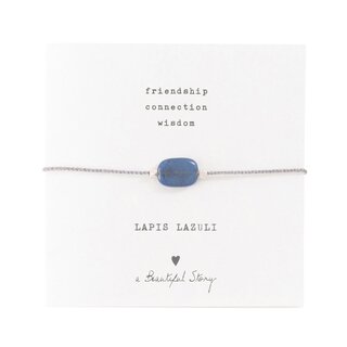 A BEAUTIFUL STORY BS GEMSTONE CARD LAPIS LAZULI BRACELET