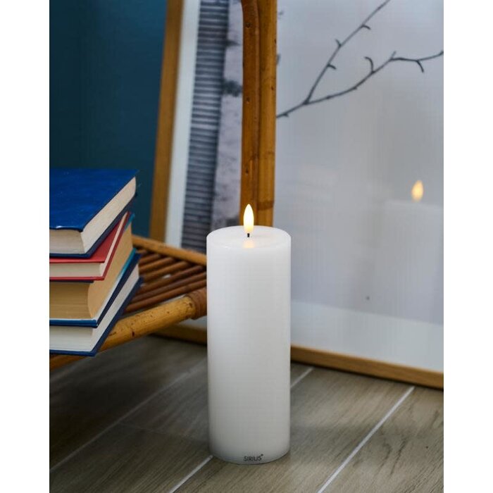 SIRIUS SIRIUS SILLE CANDLE H20 CM WHITE