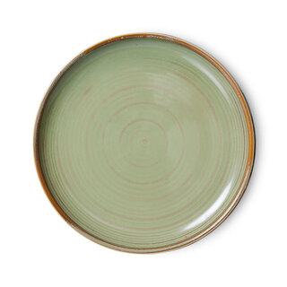 HK LIVING CHEF CERAMICS SIDE PLATE MOSS GREEN