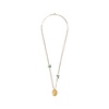 BS COURAGE AVENTURINE GOLD NECKLACE