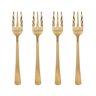 URBAN NATURE CULTURE UNC GOOD MORNING FORK GOLD SET OF 4