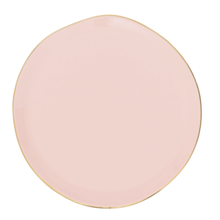 URBAN NATURE CULTURE UNC GOOD MORNING BREAKFAST PLATE OLD PINK 22.8 CM