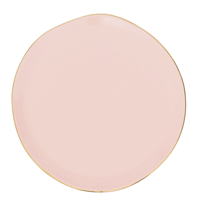 URBAN NATURE CULTURE UNC GOOD MORNING BREAKFAST PLATE OLD PINK 22.8 CM