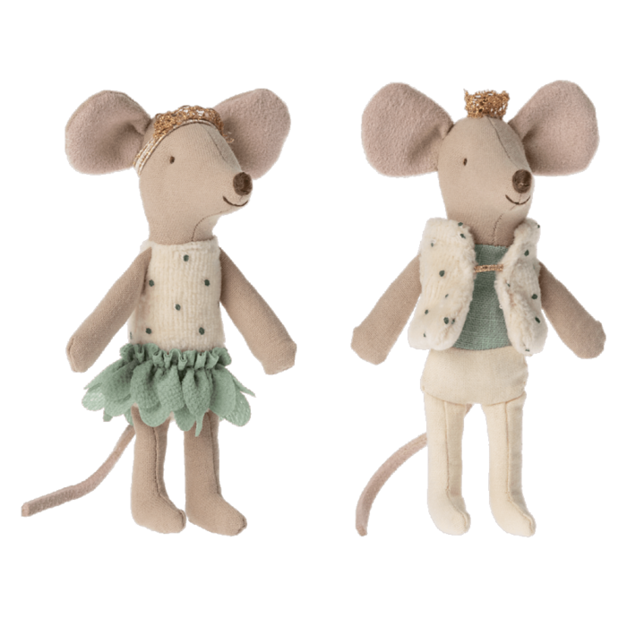 MAILEG MAILEG ROYAL TWINS MICE IN MATCHBOX
