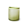 HKL GLASS TEA LIGHT HOLDER OLIVE