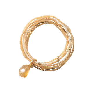 A BEAUTIFUL STORY BS NIRMALA CITRINE GOLD BRACELET