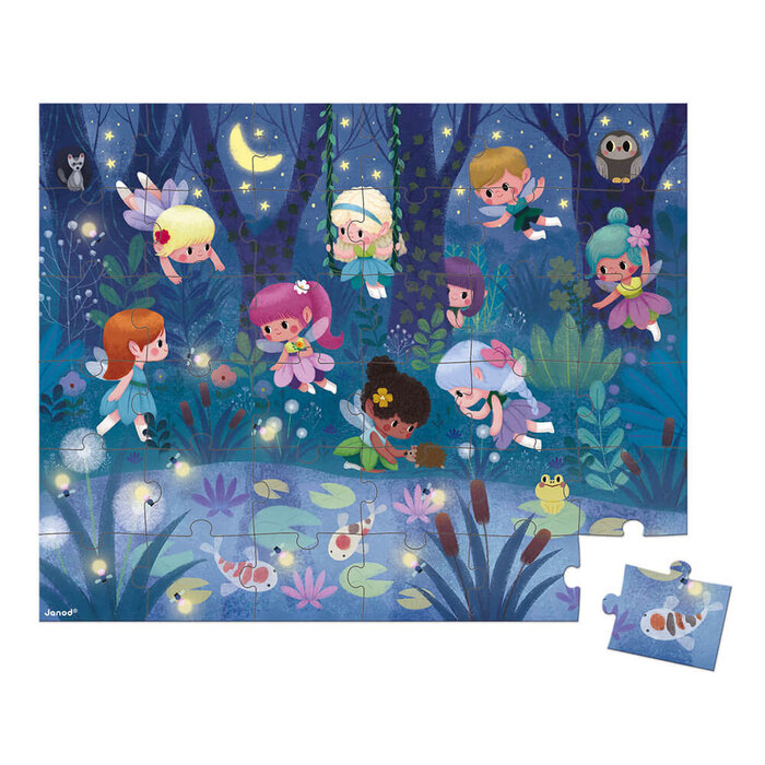 JANOD JANOD PUZZEL FEETJES EN WATERLELIES 4+